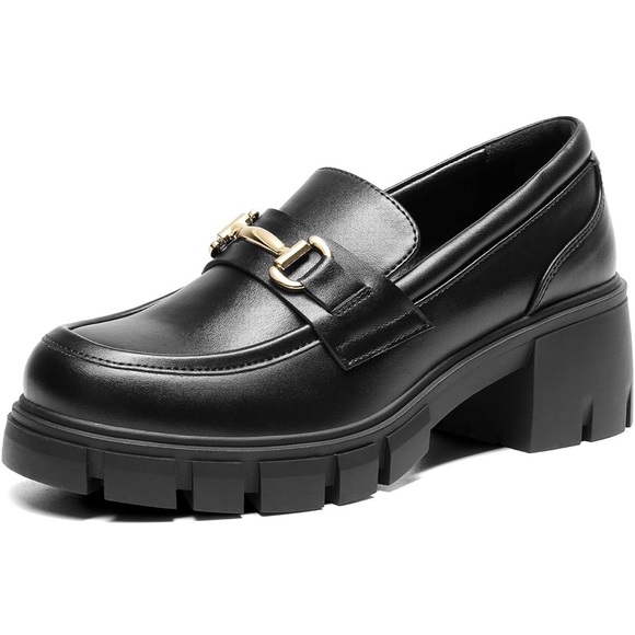 DREAM PAIRS Women's Platform Chunky Loafers - Picture 2 of 9